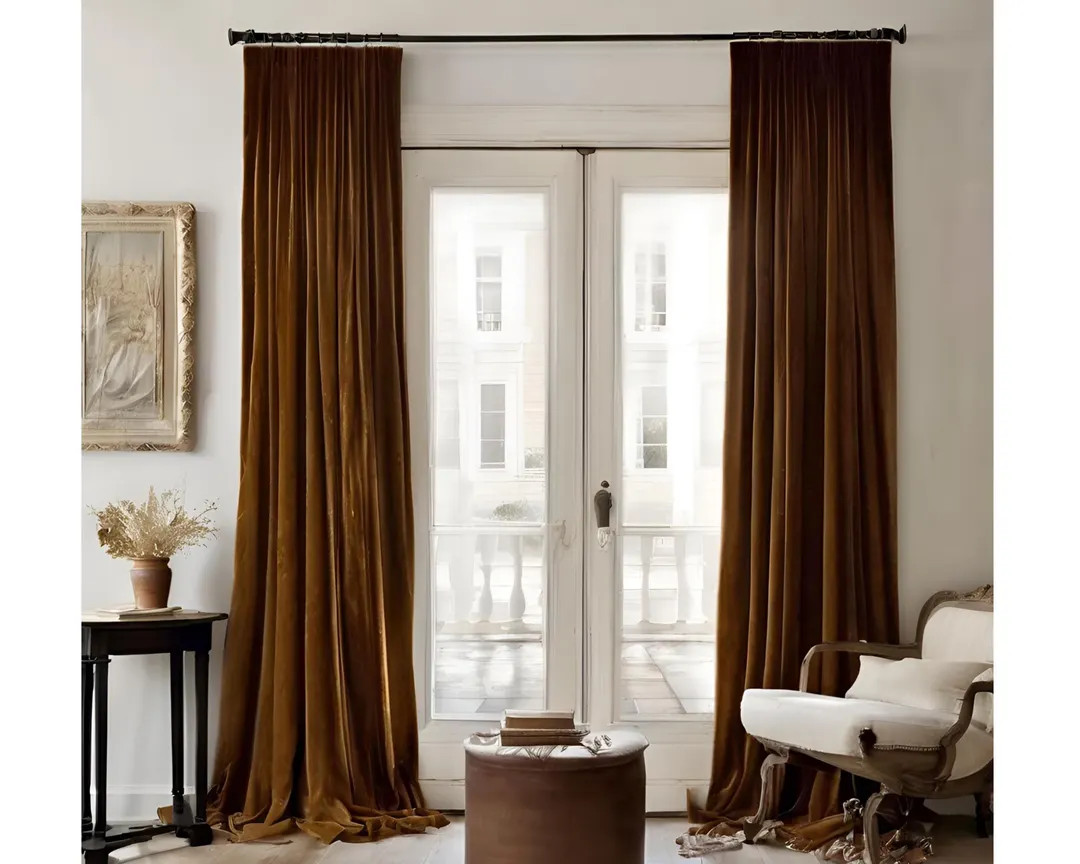 Blackout Velvet Curtains for Bedroom, Velvet Blackout Curtains for Living Room, Nursery. Custom S... | Etsy (US)