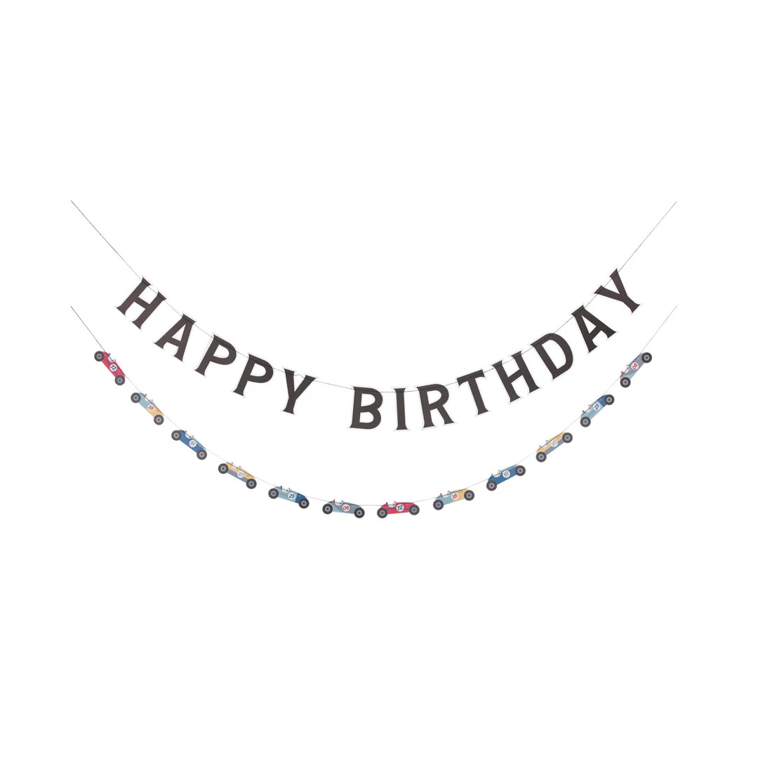 Miles Per Hour - Happy Birthday Banner Set | My Mind's Eye