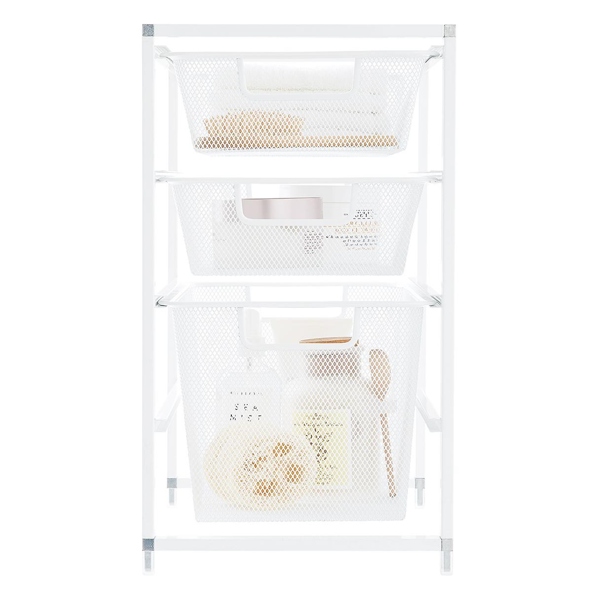 Elfa White X-Narrow Cabinet Drawers | The Container Store