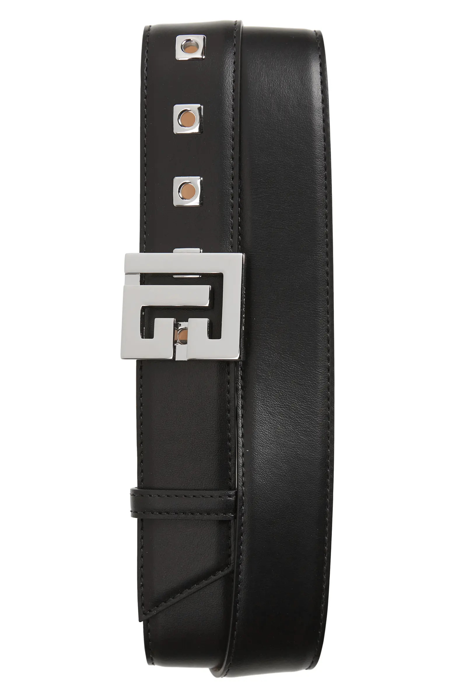 Men's Logo Buckle Leather Belt | Nordstrom