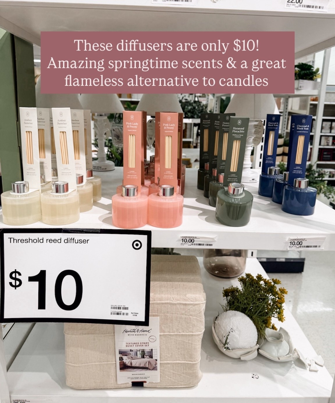 These Target Reed Diffusers are so good! The price is amazing and the scents are even better!

Life with Loverly, Target spring new arrivals, springtime decor finds

#LTKSeasonal #LTKselfcare #LTKHome
