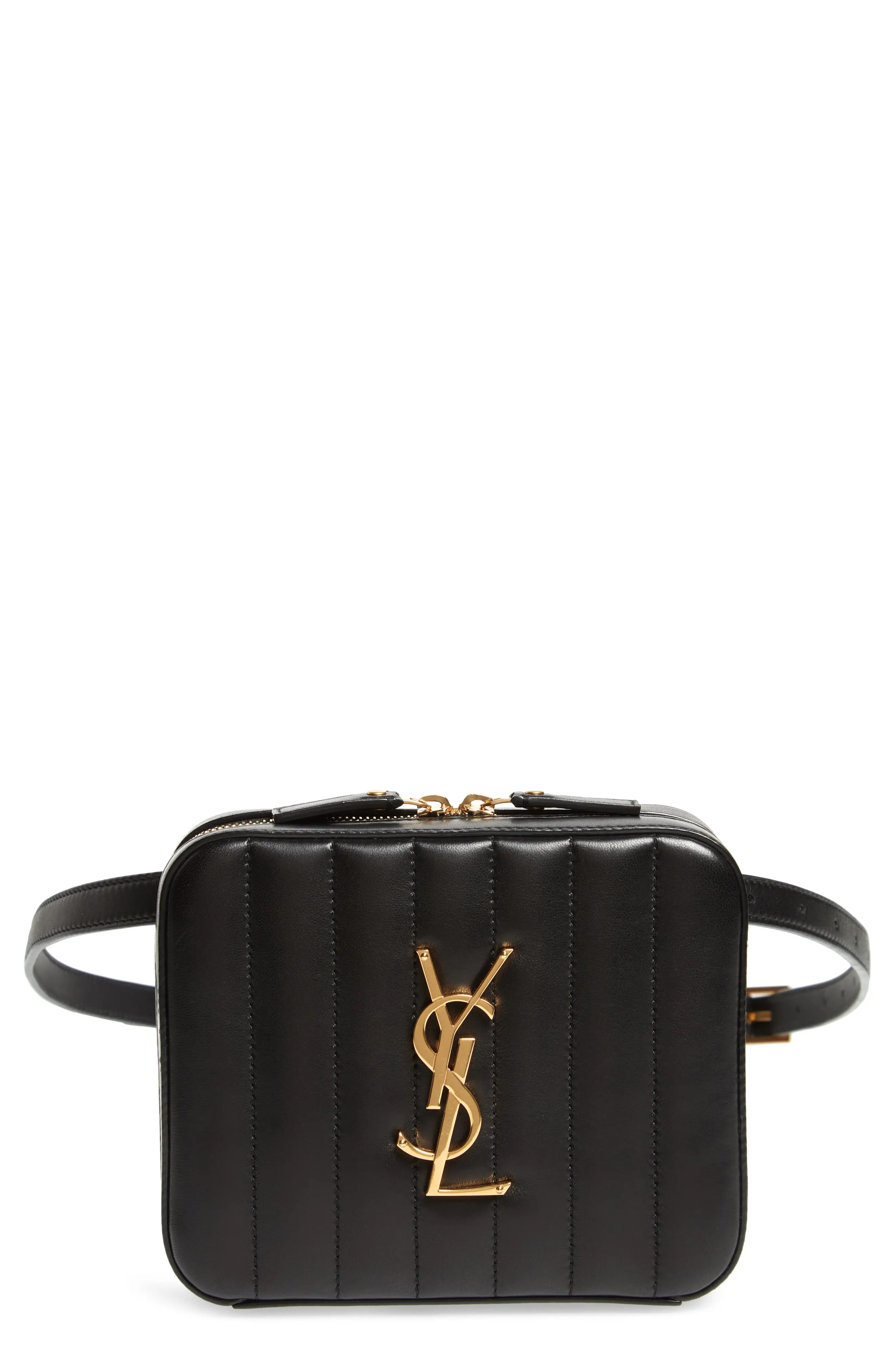 Saint Laurent Vicky Lambskin Leather Belt Bag | Nordstrom