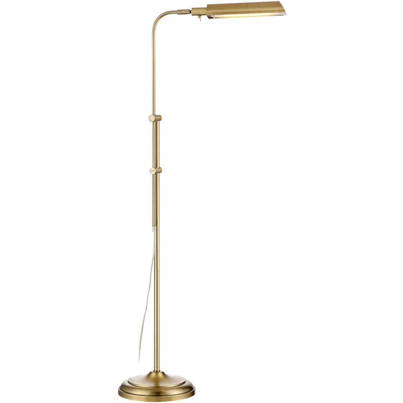 360 Lighting Modern Pharmacy Floor Lamp LED Adjustable 57" Tall Aged Brass Metal Shade for Living... | Target