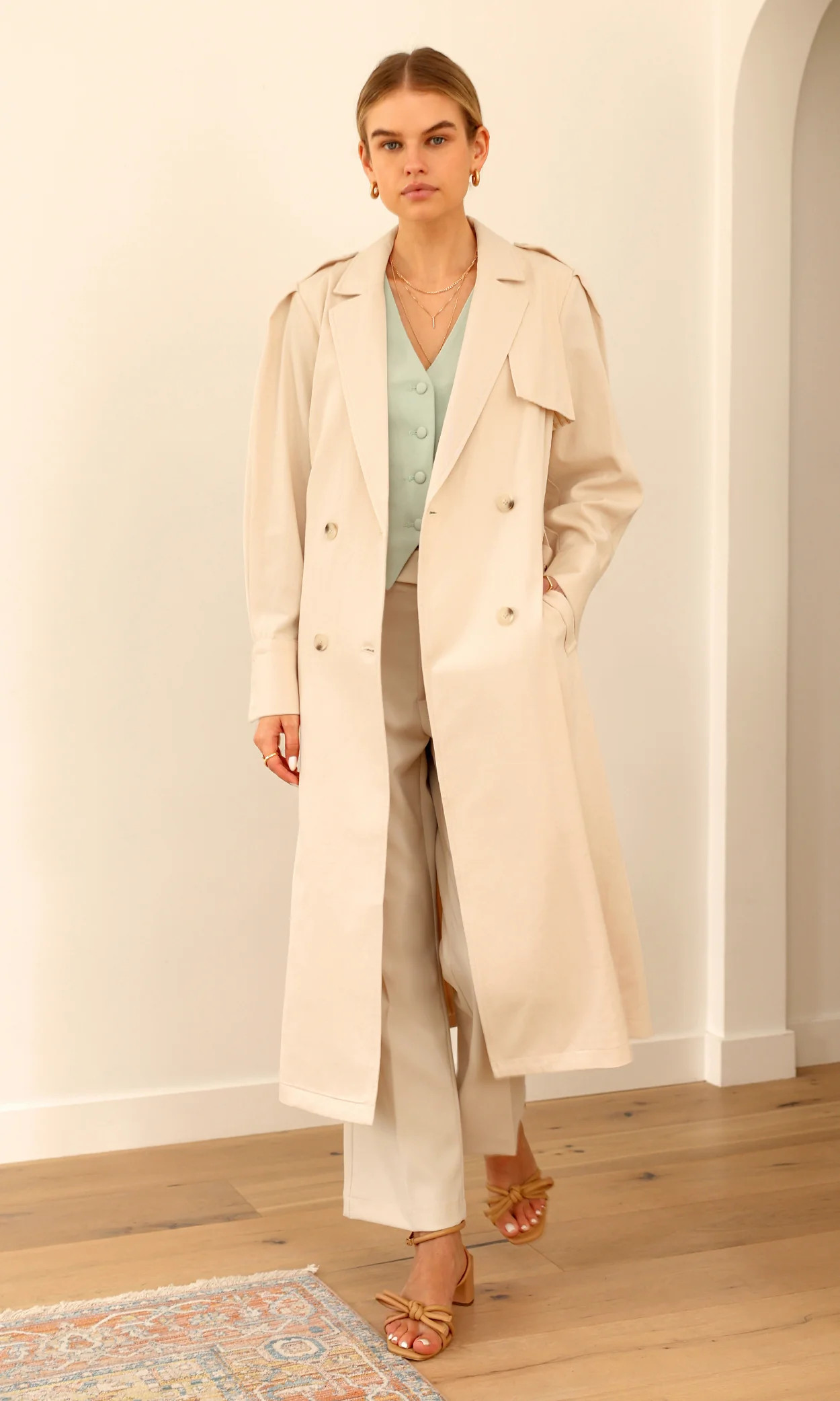 Edith Trench Coat | Greylin Collection | Greylin Collection | Women's Luxury Fashion Clothing 