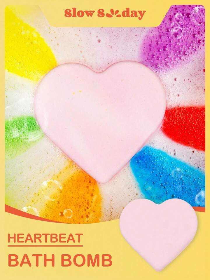 SlowSunday Heartbeat Rose Bath Bomb-100g | SHEIN