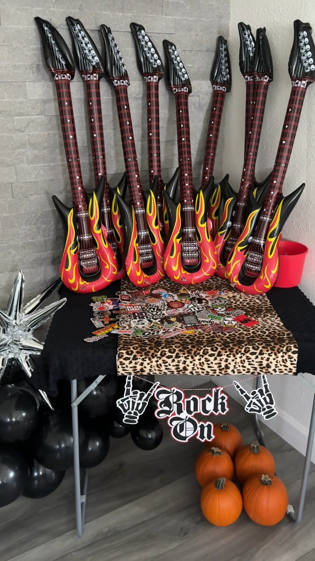 My 30 rocks merch table and backdrop 💀🎸 Was a big hit! 

#rockandrollparty #partyinspo #partydecor #riptwenties #30rocks #halloweenparty #partydecorinspo

#LTKSeasonal #LTKHalloween