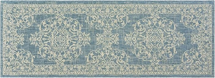 Gertmenian Indoor Outdoor Area Rug, Classic Flatweave, Washable, Stain & UV Resistant Carpet, Dec... | Amazon (US)