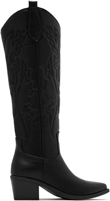MeiLuSi Womens Cowgirl Boots Vintage Embroidered Knee High Cowboy Boots Fashion Tall Western Boot... | Amazon (US)