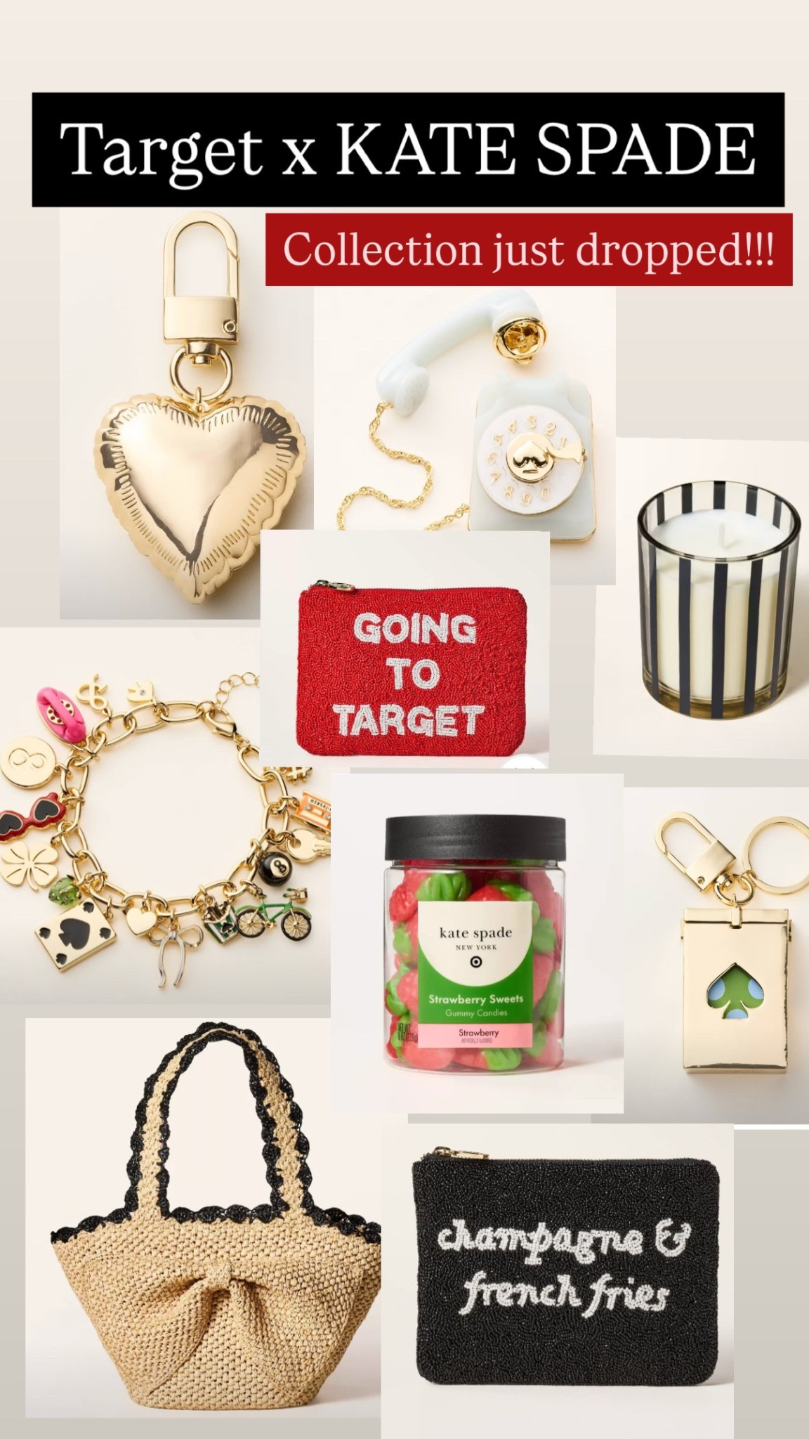 Kate spade x Target.  This collection is so beautiful.  

Don’t miss out. Popular items will sell out !! #katespadextarget #katespadetarget #targetkatespade #katespadefortarget #targetxkatespade  #katespadeattarget