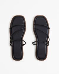 Strappy Slide Sandals | Abercrombie & Fitch (US)