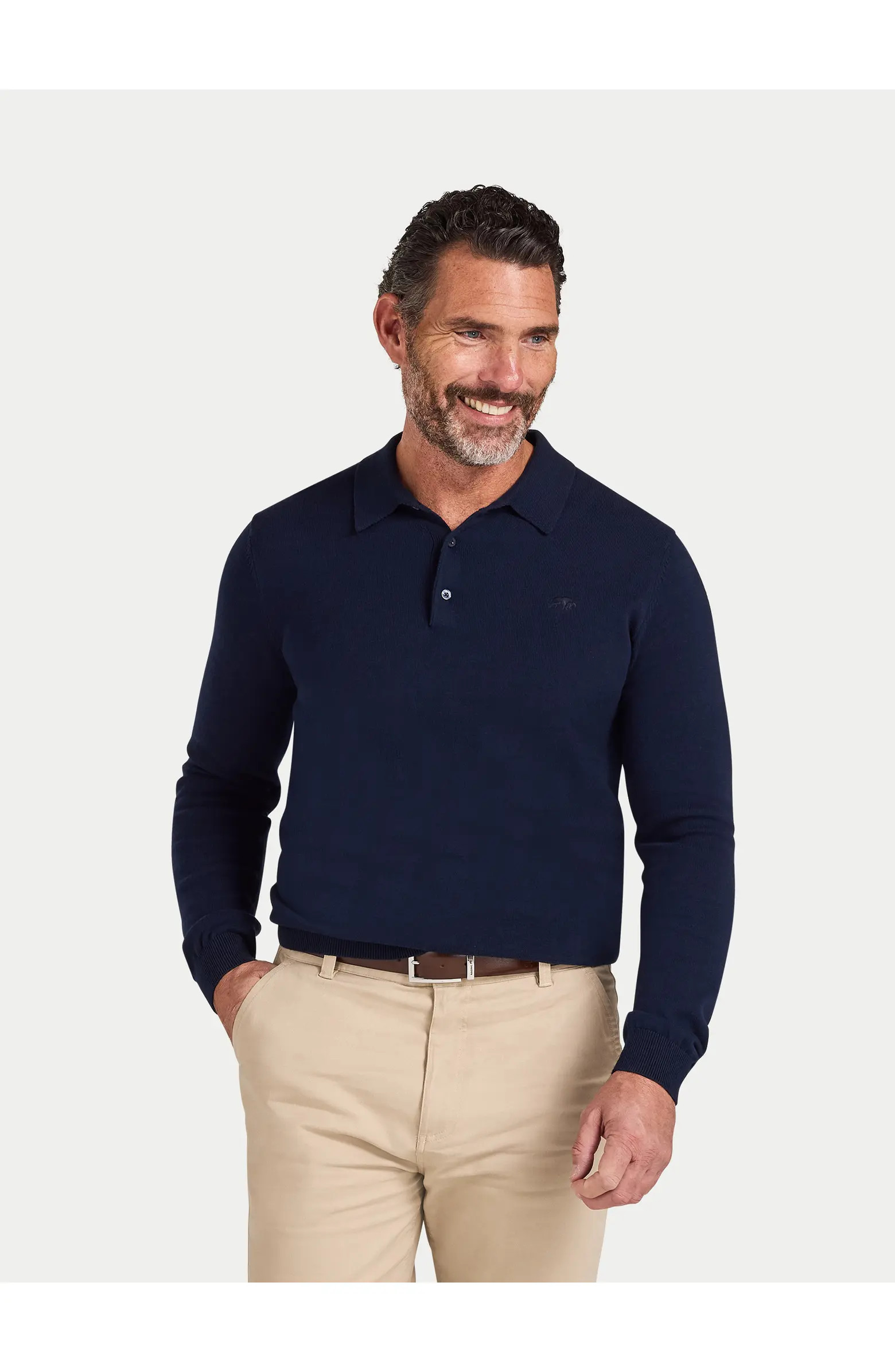 Long Sleeve Knitted Polo Shirt | Nordstrom