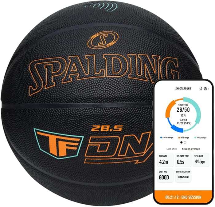Spalding TF DNA Smart Basketball + 1 Yr App Subscription Bundle I iOS and Android Compatible I Al... | Amazon (US)