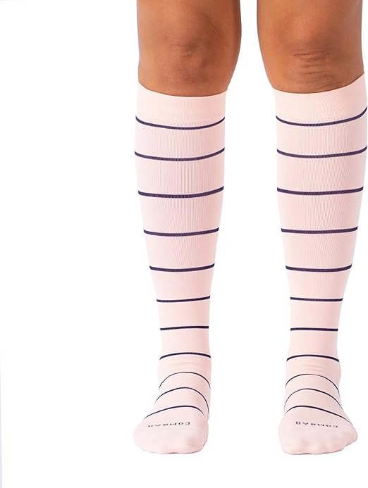 Comrad Nylon Knee High Socks - 15-20mmHg Graduated Compression Socks - Soft & Breathable Support ... | Amazon (US)