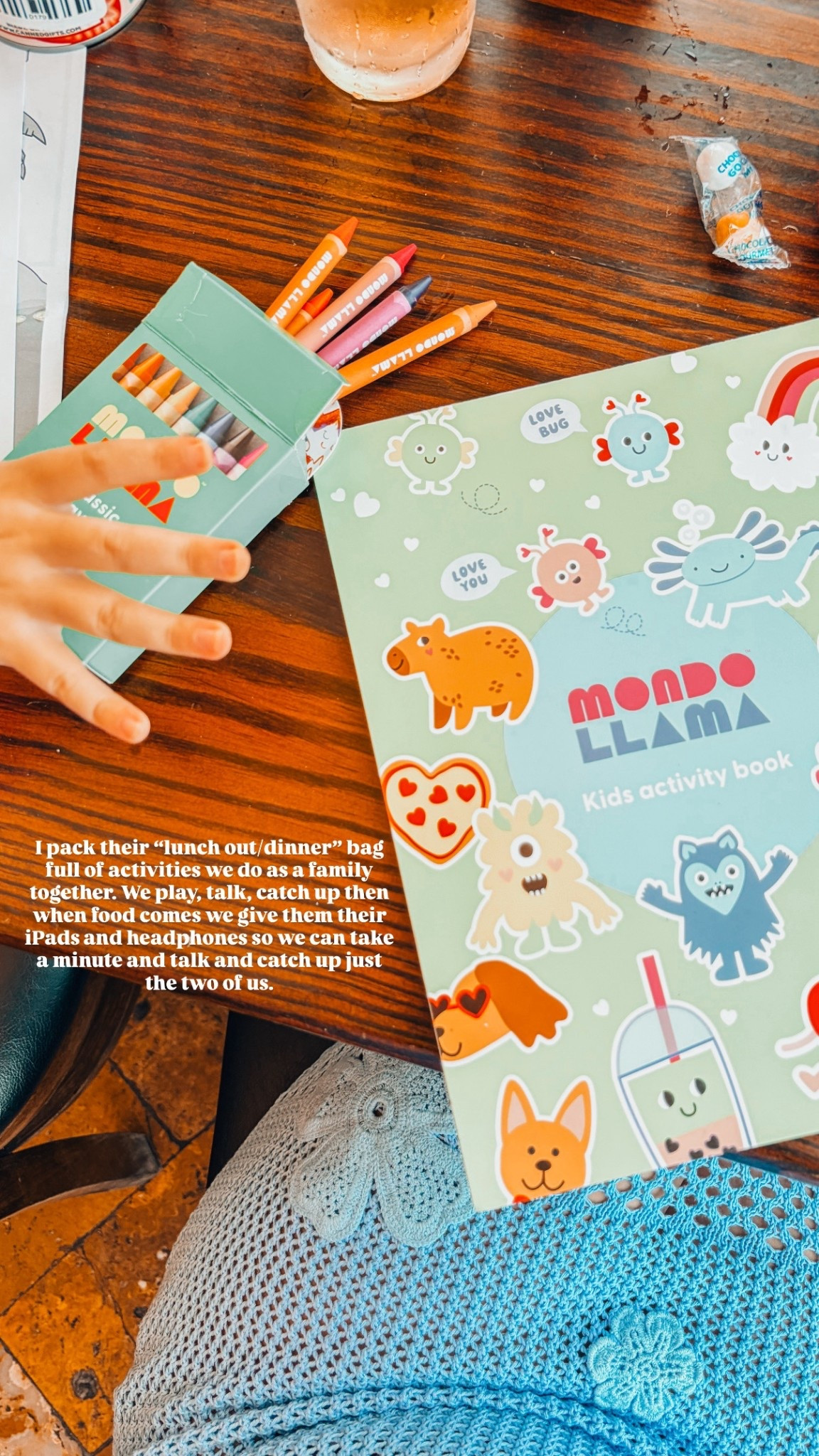 I pack their “lunch out/dinner” bag full of activities we do as a family together. We play, talk, catch up then when food comes we give them their iPads and headphones so we can take a minute and talk and catch up just the two of us. 

Here are some favorites we stock up on repeat. 

#LTKdayinmylife #LTKmomlife #LTKKids