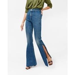 High Slit Flare Jean in Retro Broadway | 7 For All Mankind