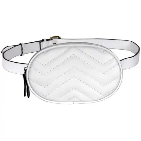 Women Waist Bags Waterproof PU Leather Belt Bag Fanny Pack Crossbody Bumbag for Party Travel Hiking | Walmart (US)