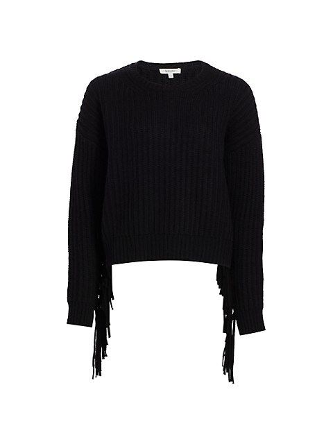 Britian Wool-Blend Chunky Fringe Sweater | Saks Fifth Avenue