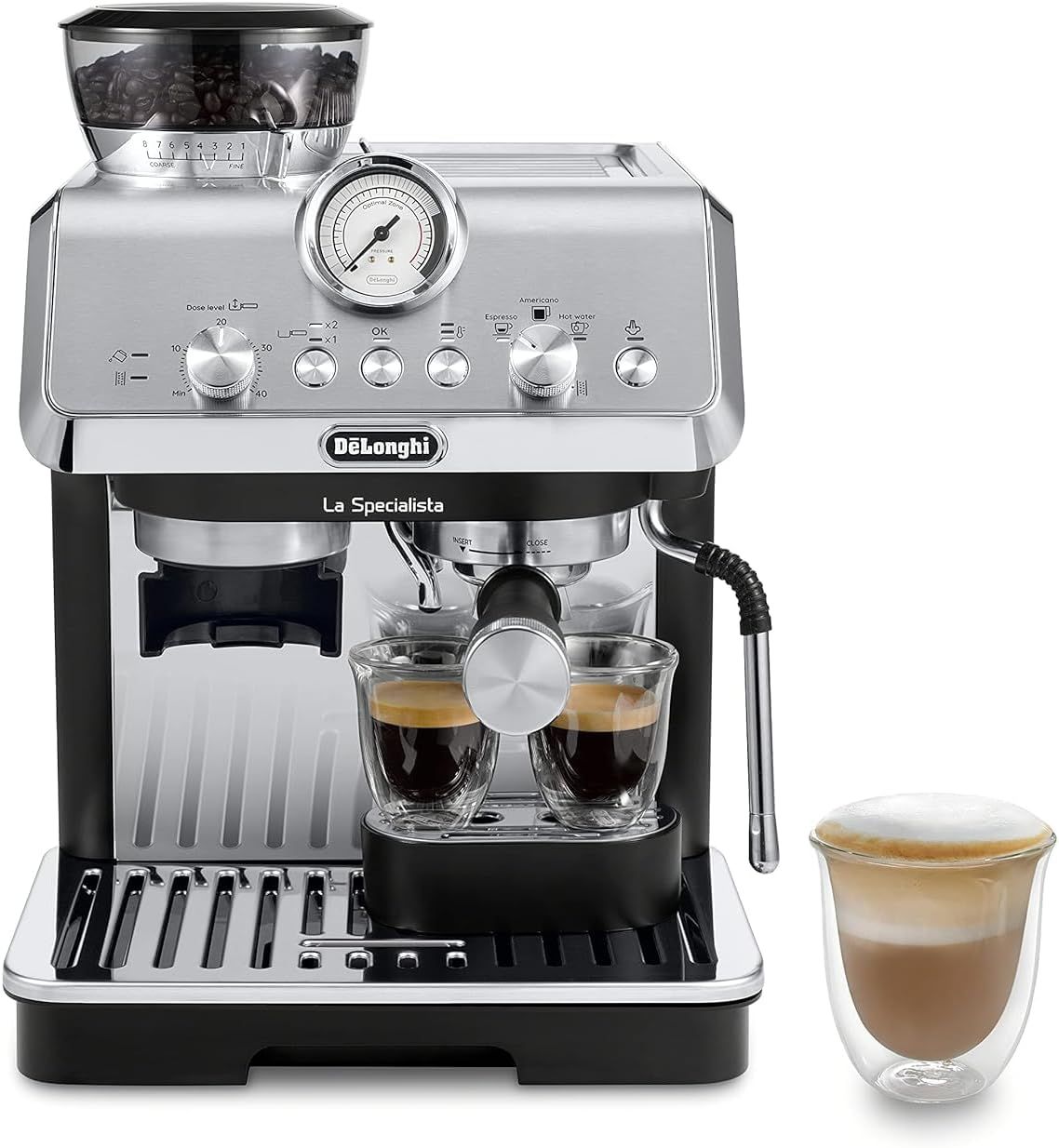 De'Longhi La Specialista Espresso Machine with Grinder, Milk Frother, 1450W, Barista Kit - Bean t... | Amazon (US)