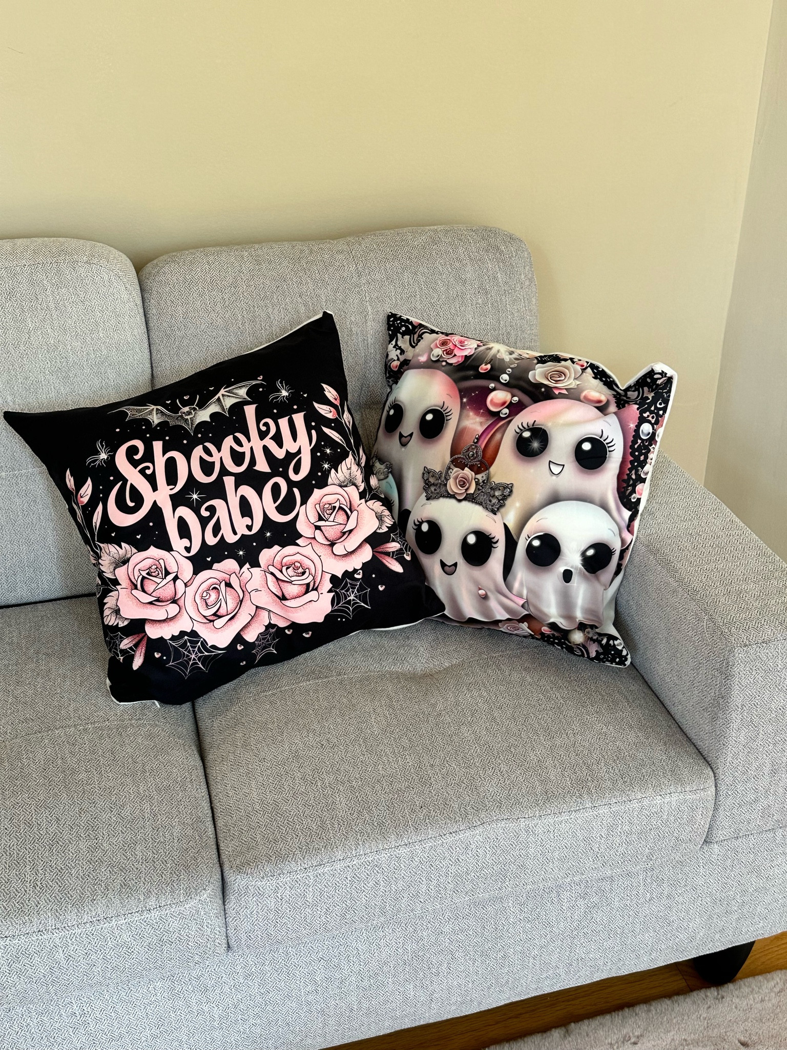 "🖤🎃 Spruce up your space with these enchanting pillows that scream Halloween chic! The 'Spooky Babe' and adorable ghost designs bring a touch of charm and whimsy, perfect for adding festive flair to your decor. Whether you're cuddling up for a movie night or just want to embrace the spooky spirit, these pillows have got you covered! 👻🌹

#SpookyBabe #HalloweenDecor #CozyChic #FallVibes"

#LTKFamily #LTKSeasonal #LTKHome