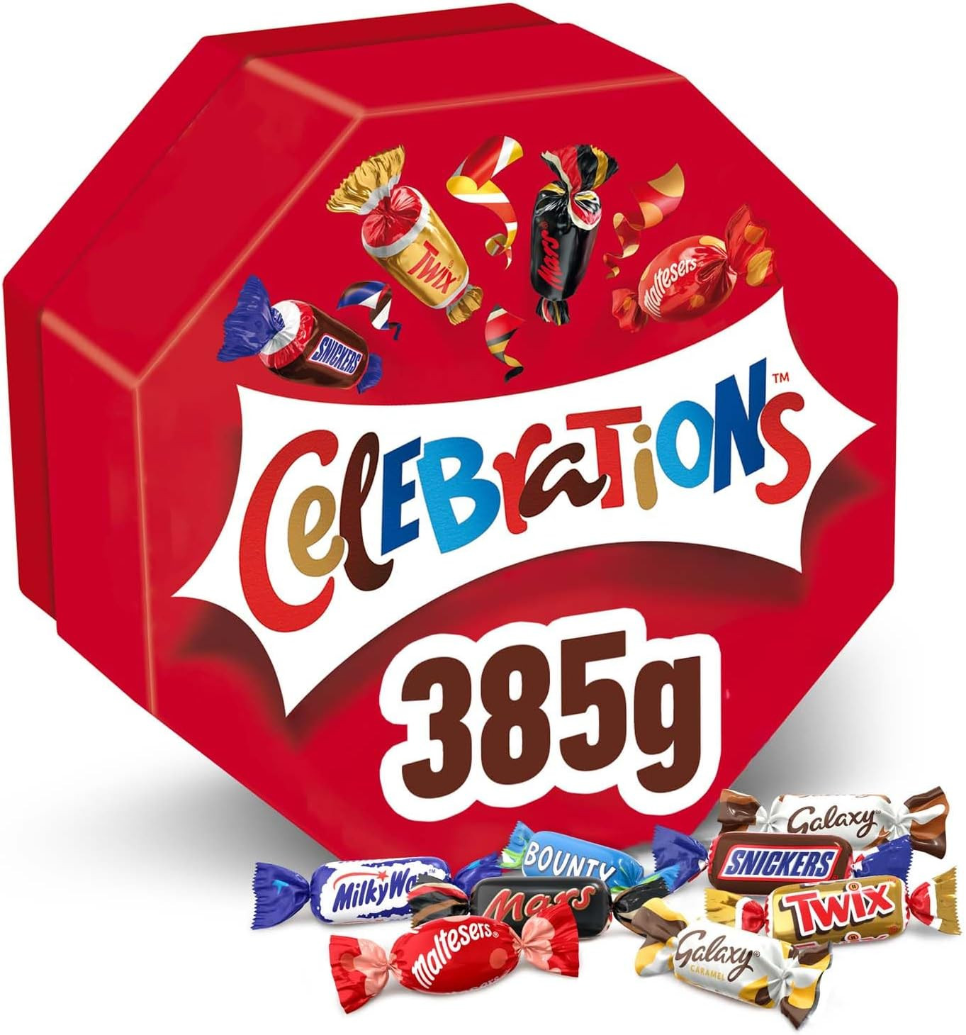 Celebrations Chocolate Gift Box, 385g Assorted Christmas Chocolates Snack Box With Mini Chocolate... | Amazon (UK)