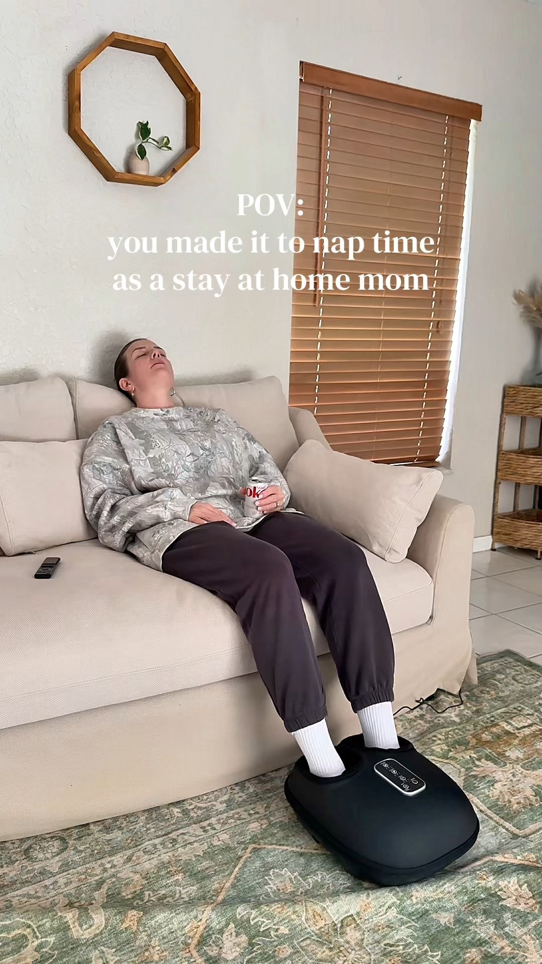 Self care as a stay at home mom can be as simple as a crispy Diet Coke and a good foot massage at nap time!

#LTKselfcare #LTKmomlife #LTKdayinmylife