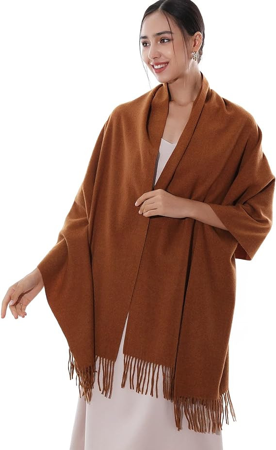 RIIQIICHY Winter Scarfs for Women Pashmina Shawls Wraps for Evening Dresses Large Warm Soft Scarv... | Amazon (US)