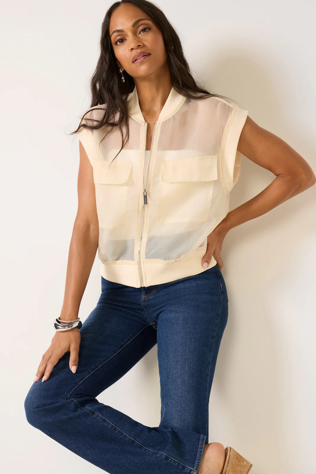 Organza Vest | Evereve