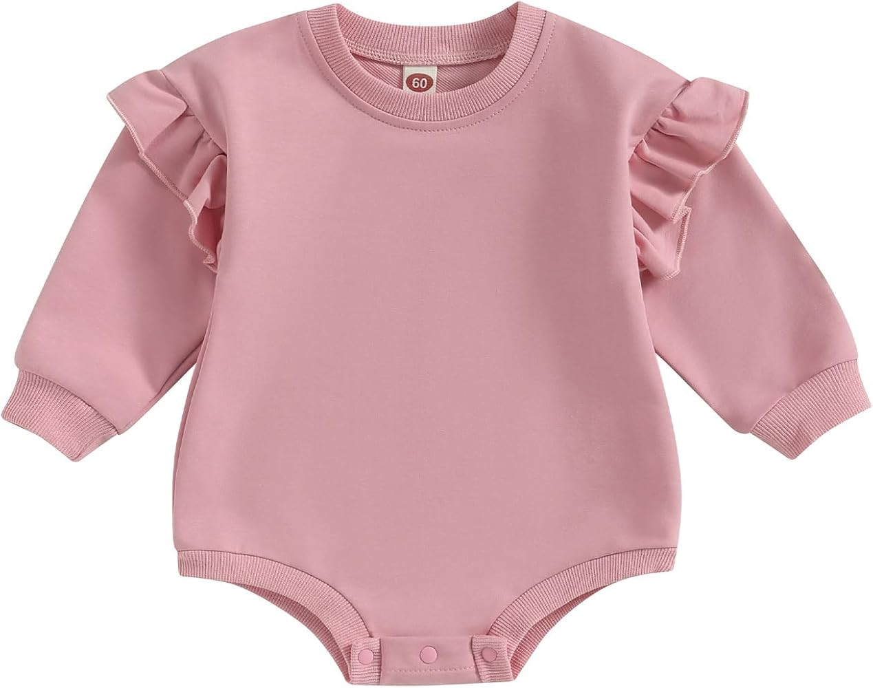 MERSARIPHY Baby Girl Boy Sweatshirt Romper Toddler Newborn Long Sleeve Bubble Oversized Bodysuit ... | Amazon (US)