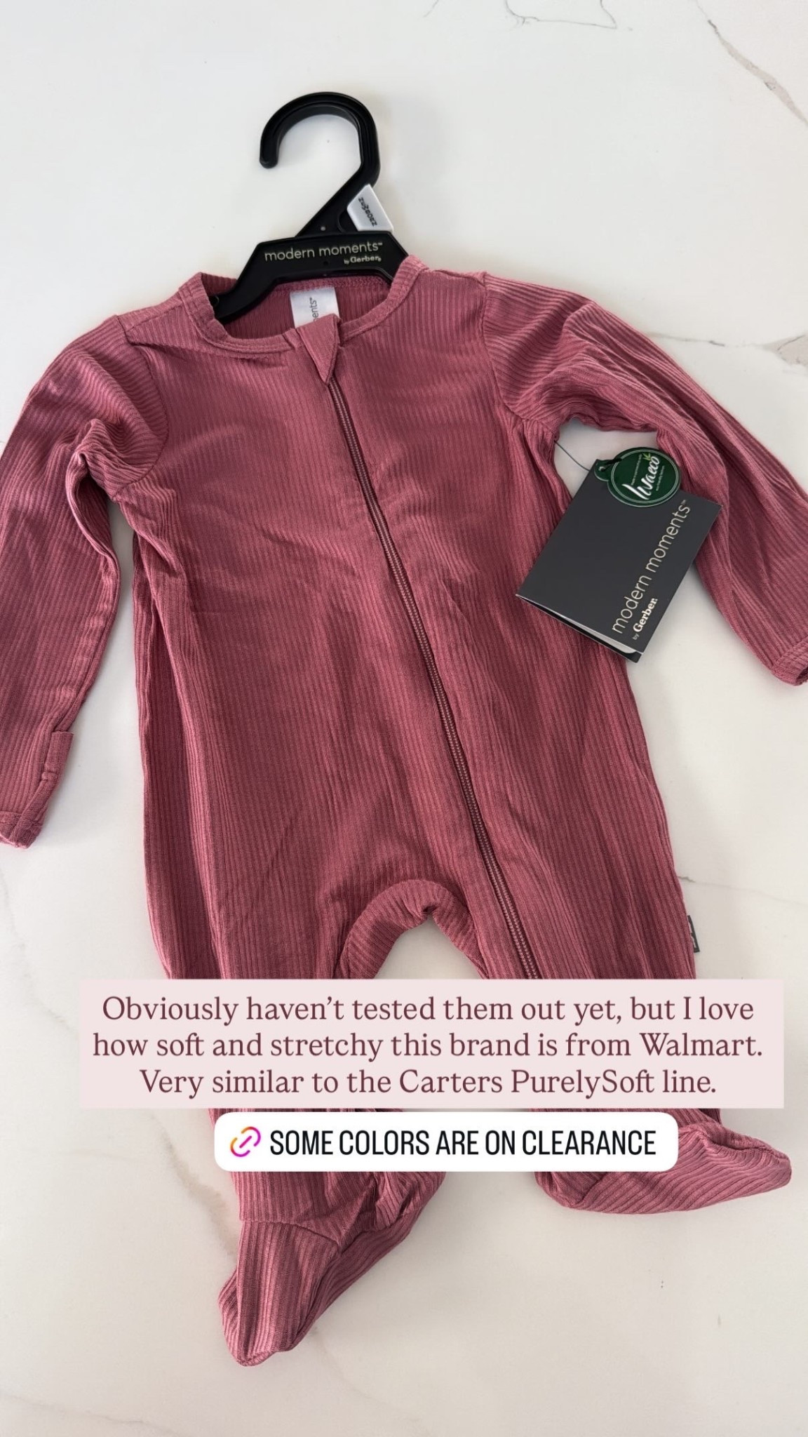 Modern Moments by Gerber Baby look for less Baby sleepers Soft and stretchy Walmart fashionn

Find some colors and sizes on clearance 

#LTKBaby #LTKSaleAlert #LTKFallSale
