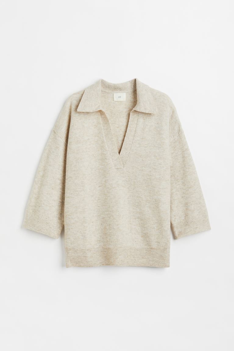 Fine-knit Collared Sweater | H&M (US + CA)