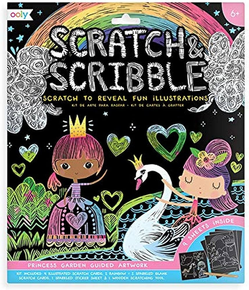 Ooly Scratch & Scribble Art Set (Princess Garden) | Amazon (US)