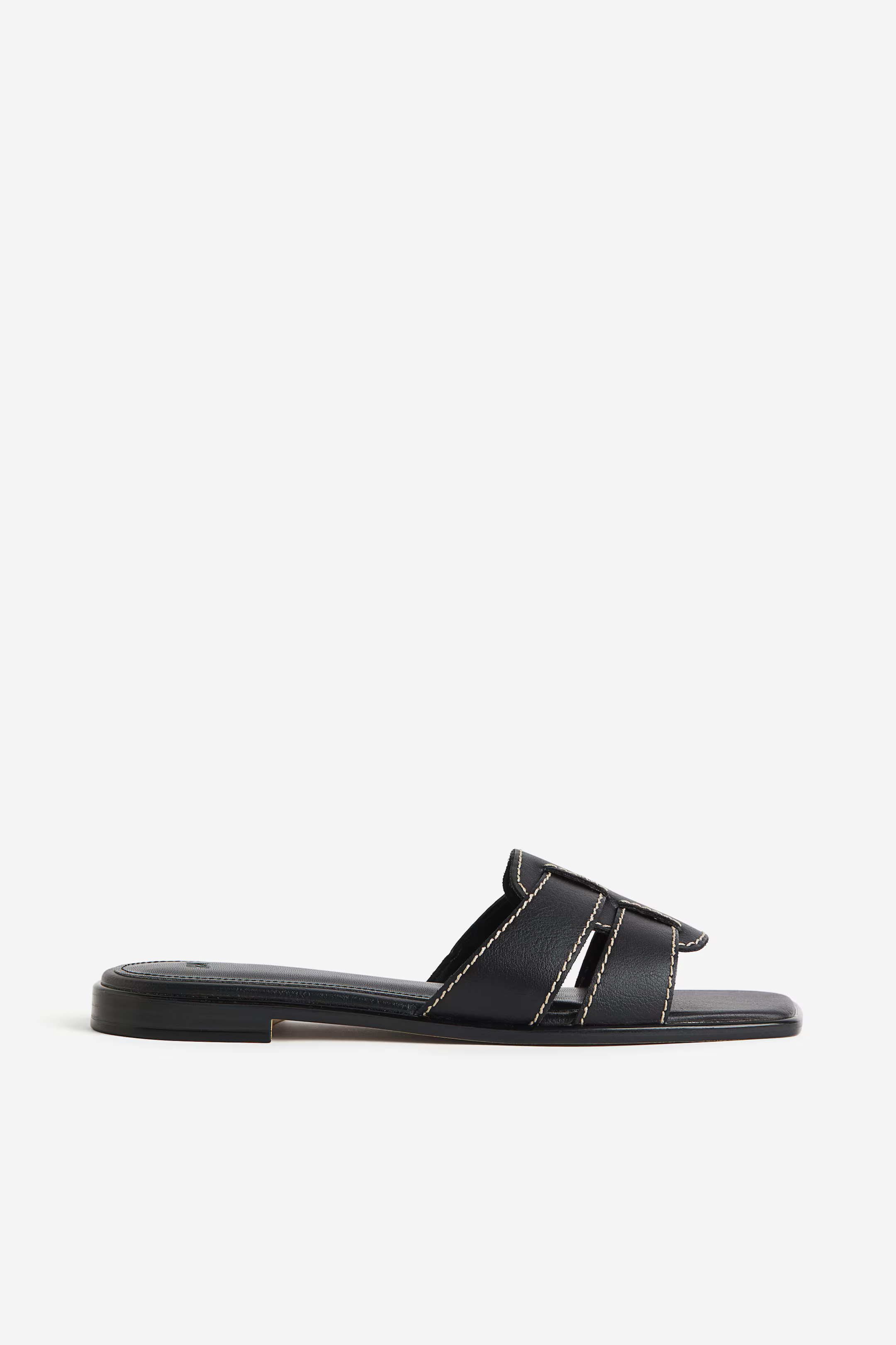 Sandals - Low heel - Black - Ladies | H&M GB | H&M (UK, MY, IN, SG, PH, TW, HK)