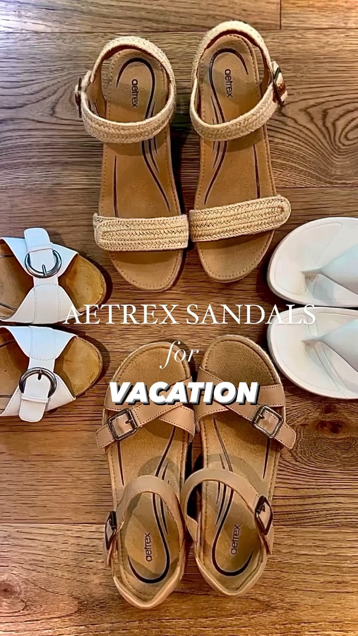 Vacation Mode: ACTIVATED! 🏝️☀️✈️🛳️

Sharing some of my top picks from @aetrex for relaxing poolside to enjoying outdoor adventures, plus everything in between!  @aetrex shoes offer incredible support & function without sacrificing on style.  Would love to know, which look is your fav?!

Items are linked in my @ltk or comment SANDALS for direct link!

Shoes featured: 
Look 1-Maui Orthotic Flips
Look 2-Paula Platform Sandal
Look 3-Sydney Espadrille Platform Wedge Sandals
Look 4-Torey-Heel Quarter Strap Buckle Platform Sandals

#vacationmode #sandalseason #lovemyaetrex #aetrexsandals #aetrexshoes #comfortmeetsstyle #summertime #vacationstyle #poolside #vacationshoes #aetrex #myaetrex


#LTKstyletip #LTKshoecrush #LTKtravel