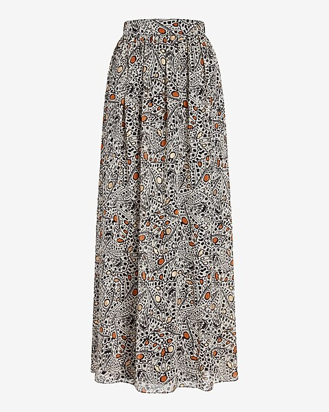Rachel Zoe Printed Maxi Skirt | Express