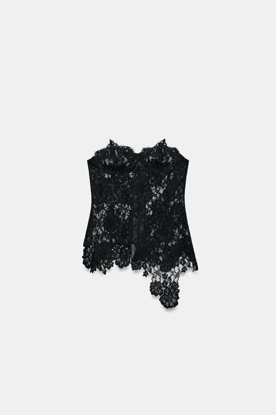 ZW COLLECTION LACE CORSET | Zara US