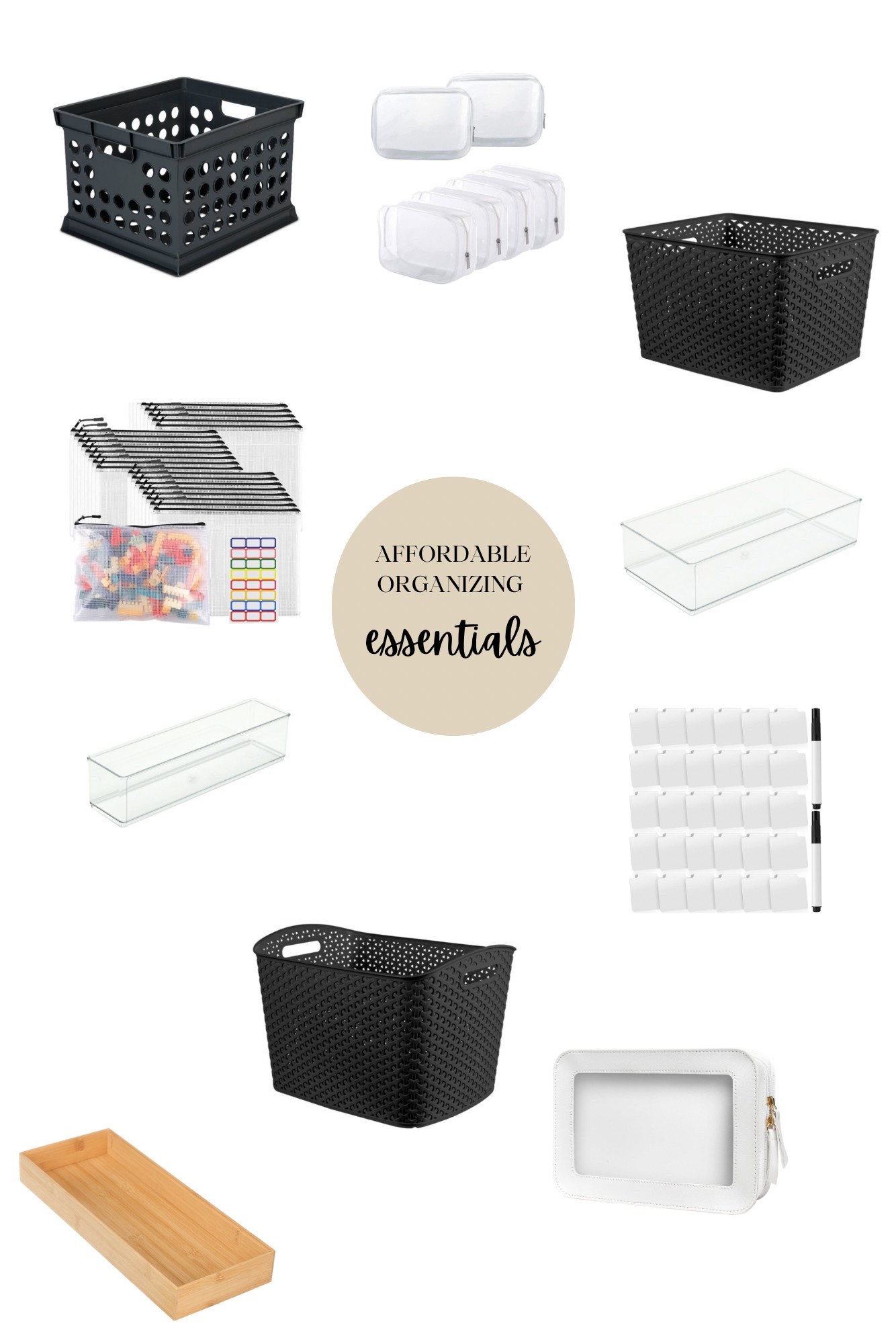 affordable organizing essentials 