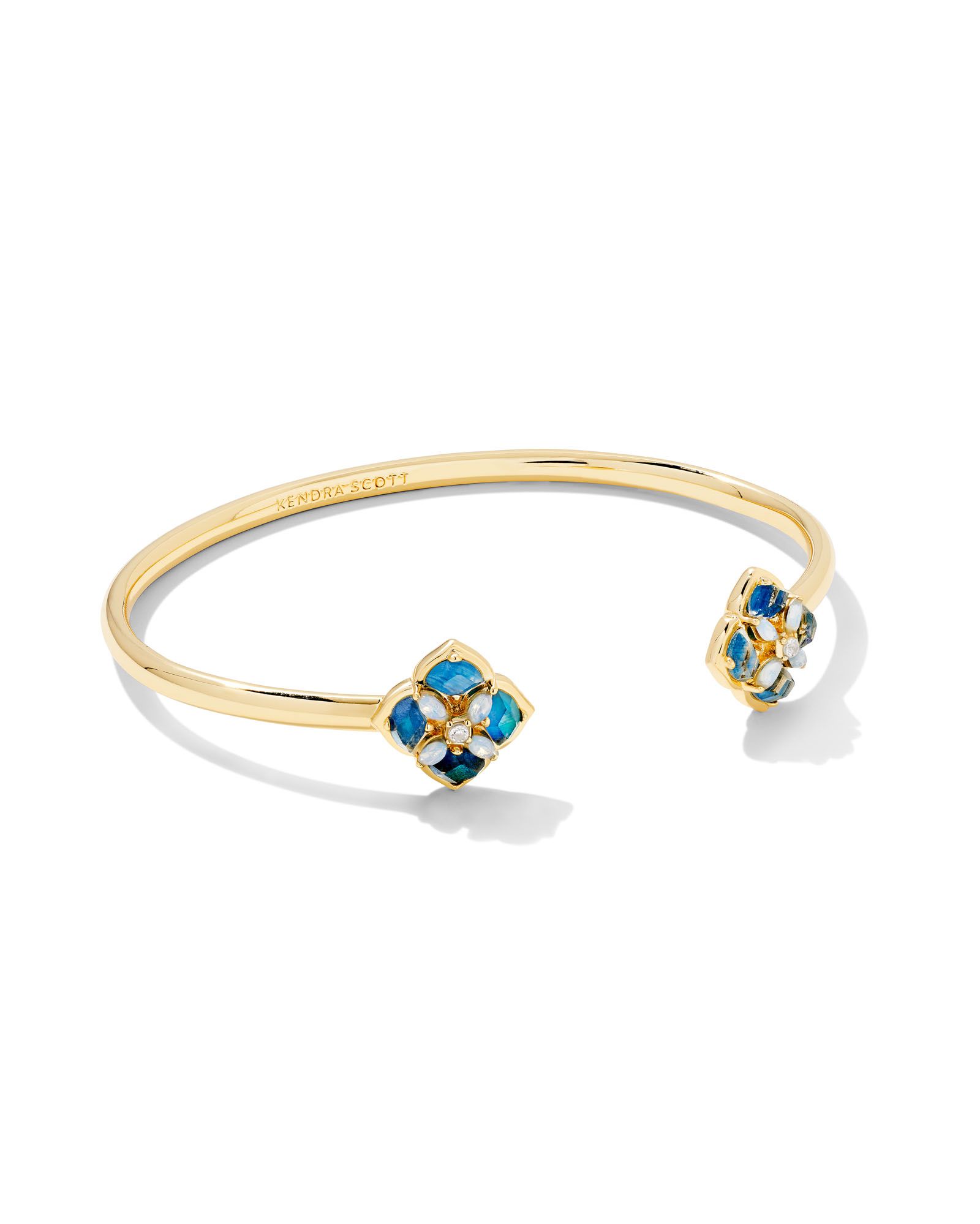 Dira Stone Gold Cuff Bracelet in Blue Mix | Kendra Scott