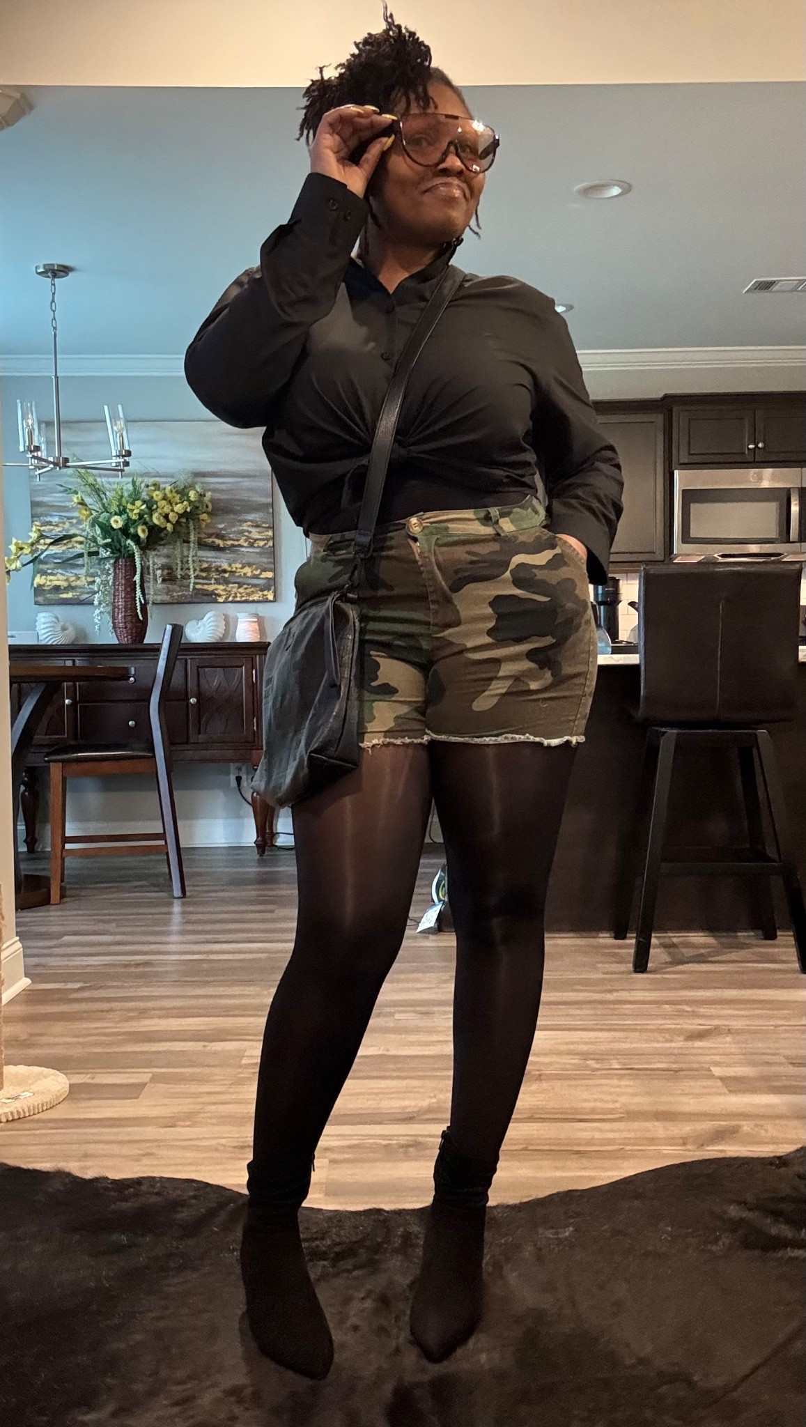 Top is an XL
Shorts are a L
Tights are Plus Size 

#LTKOver40 #LTKStyleTip #LTKFindsUnder50