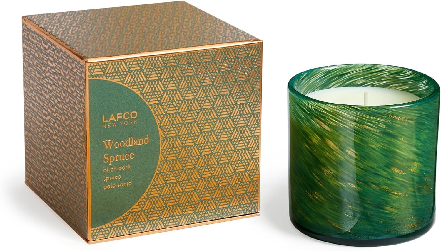 LAFCO New York Holiday Signature Candle, Woodland Spruce - 15.5 oz - 90-Hour Burn Time - Reusable... | Amazon (US)
