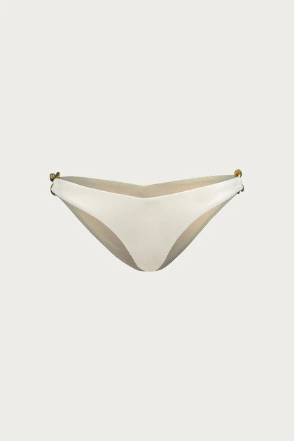 Gold Chain Brief (Faux Suede Cream) | SAME