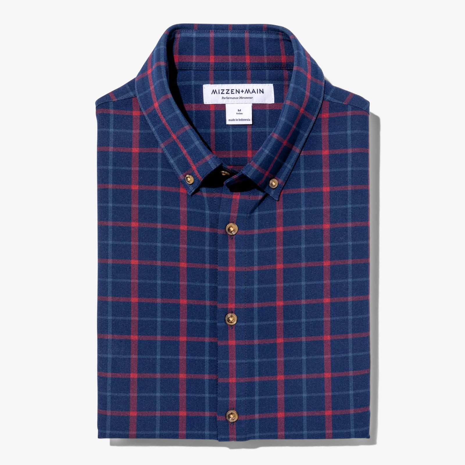 City Flannel - Blue Red Plaid - Mizzen+Main | Mizzen + Main