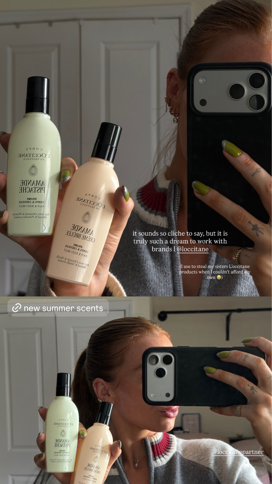 summer time scents ft L’Occitane’s NEW hair and body mist #loccitanepartner