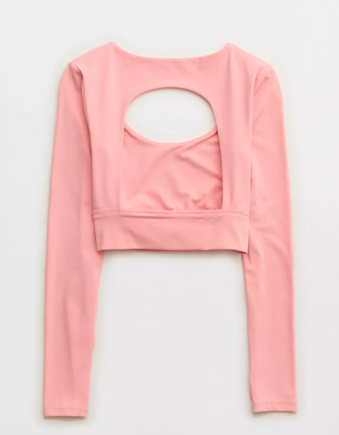 OFFLINE By Aerie Real Me Open Back Long Sleeve Bra Top | Aerie