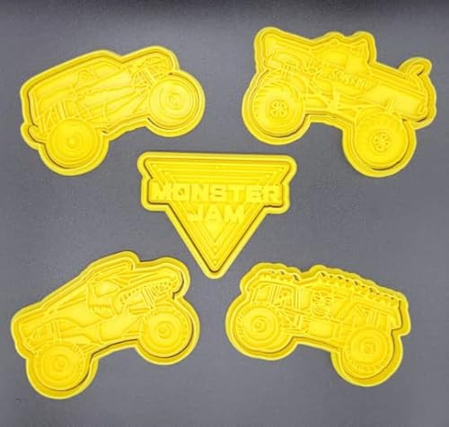 Monster Truck Jam Cookie Cutter & Stamp | Amazon (US)