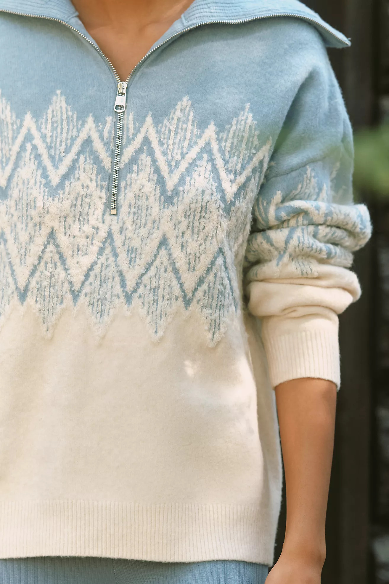 Varley Hedda Fairisle Half-Zip Pullover Sweater | Anthropologie (US)