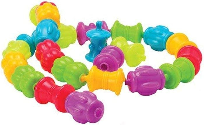 Constructive Playthings Colorful Snap Beads Set for Children and Toddlers Ages 1+, Pop Beads Arts... | Amazon (US)