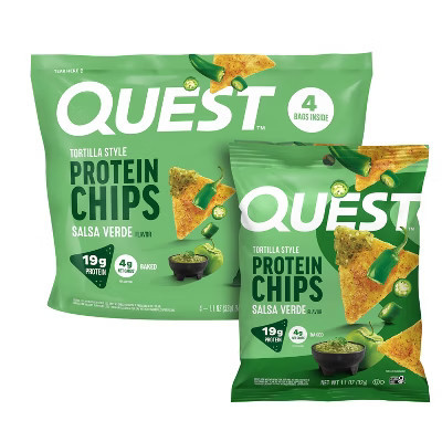 Quest Nutrition Tortilla Style Protein Chips - Salsa Verde - 4.5oz/4pk | Target