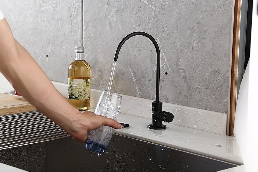 KES Black Reverse Osmosis Faucet RO Faucet Water Filter Faucet Non-Air-Gap Drinking Water Beverage F | Amazon (US)