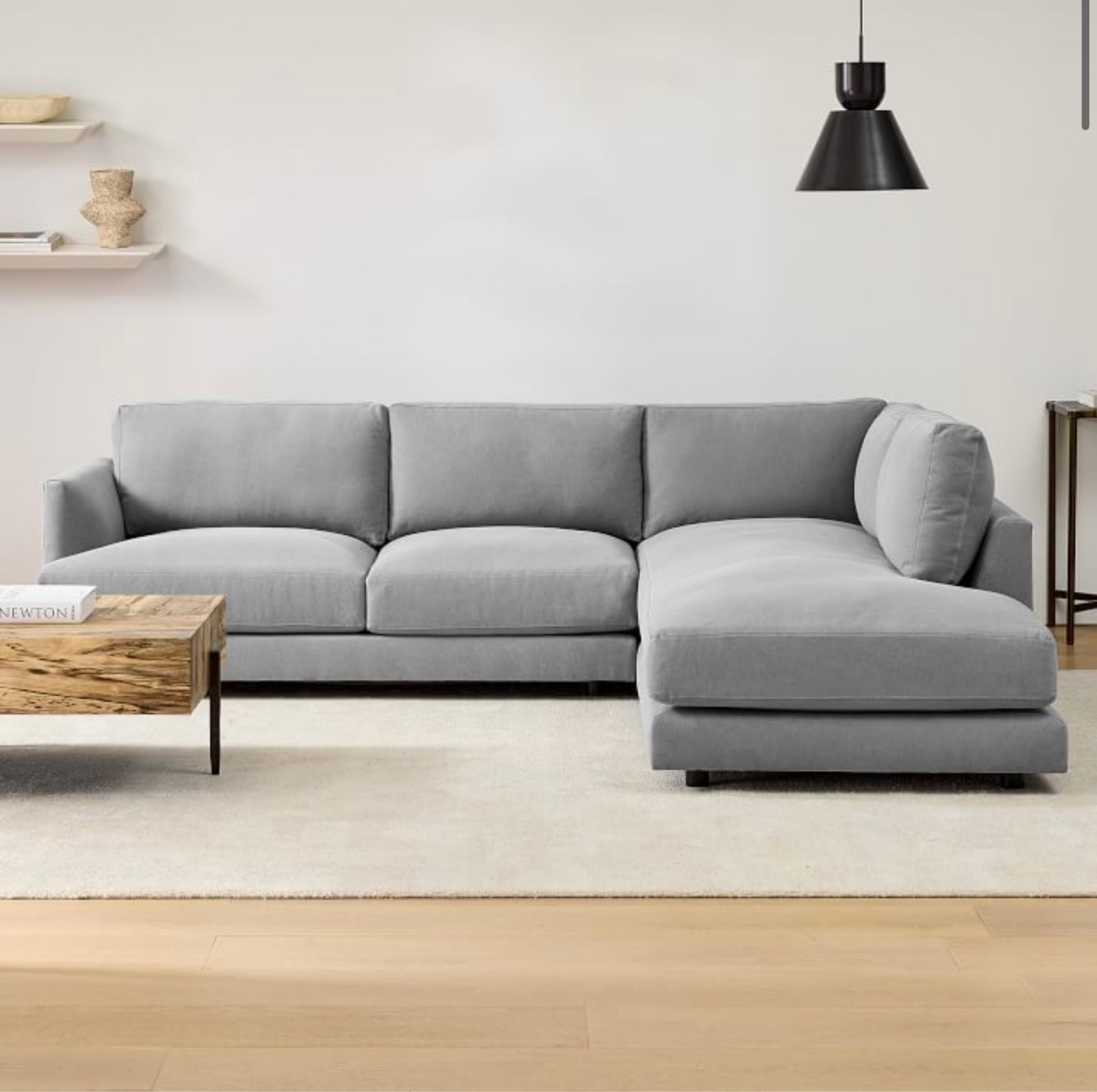 West elm has 40% off select furniture and fabrics. Just got this haven couch in storm grey with performance fabric and it looks more blue than grey in person. Saved over $600 with their Black Friday sale! 

#LTKCyberWeek #LTKhome