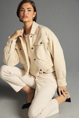 Pilcro Denim Bomber Jacket | Anthropologie (US)